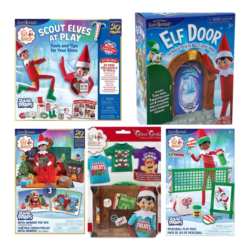 NWT Elf on the Shelf Polar Props & Claus Couture Bundle Set